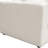 Ivy Armless Chair In White Faux Shearling W/ Feather Down Seating