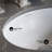 Plaisir 16.5 16.5 in. Oval Under-Mount Ceramic Bathroom Sink in White SM-UM629