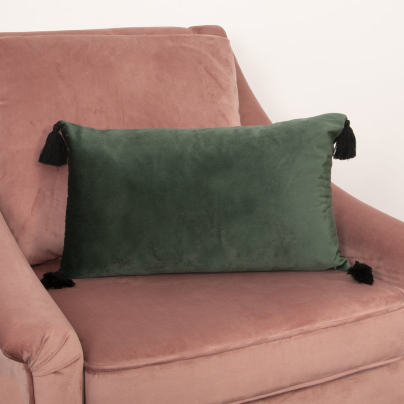 Sareah Rectangular Cushion Cover, Green