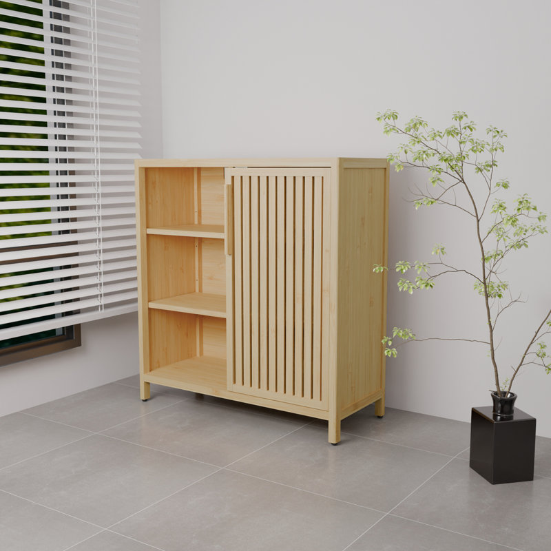 large-capacity single-door storage shelves