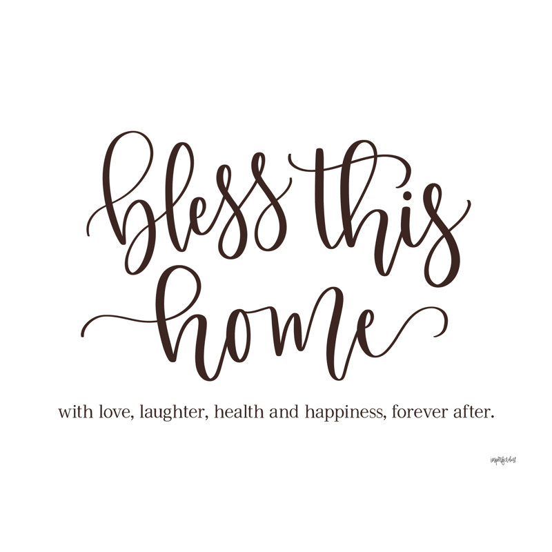 " Bless This Home ", 12" H x 16" W  