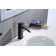 Waterfall Spout Bathroom Sink Single Handle Faucet With Pop-Up Drain (With Overflow)