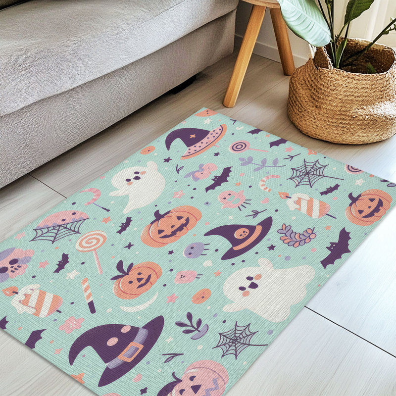 Light Haunted Nightfall Braided Rug, Rectangle 3' x 5'