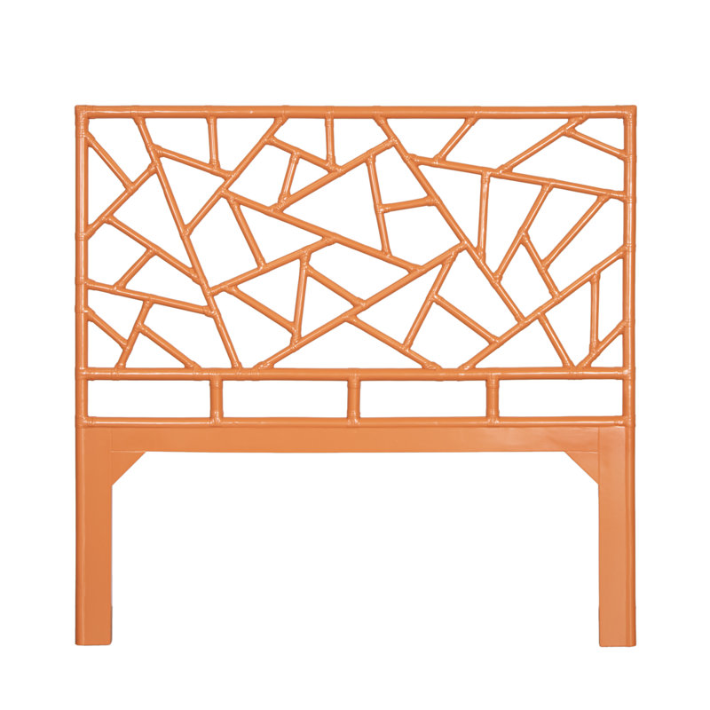 Tiffany Collection Open-Frame Headboard, Citrus Orange, Queen