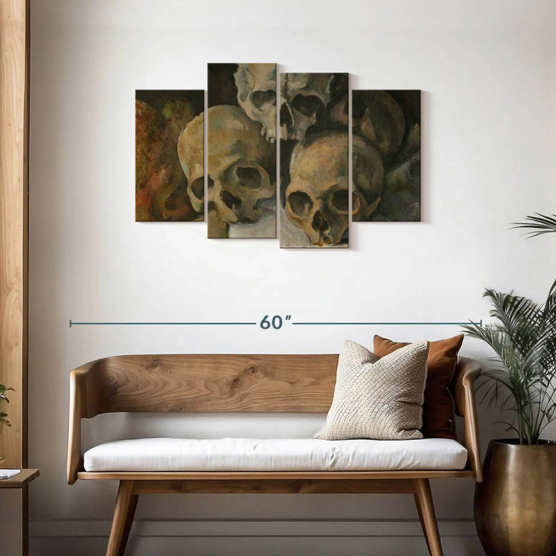 Hitzel A Pyramid Of Skulls, 27" H x 43" W