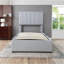 Lit plateforme tapissier simple Kylis-1875536321
