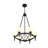 6-light  Dimmable Sputnik Modern Linear Chandelier