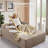 No Assembly Required Compression Packed 3-piece Cloud Modular Upholstered Sectional Sofa With Chaise Lounge Chair-82438246-82421009