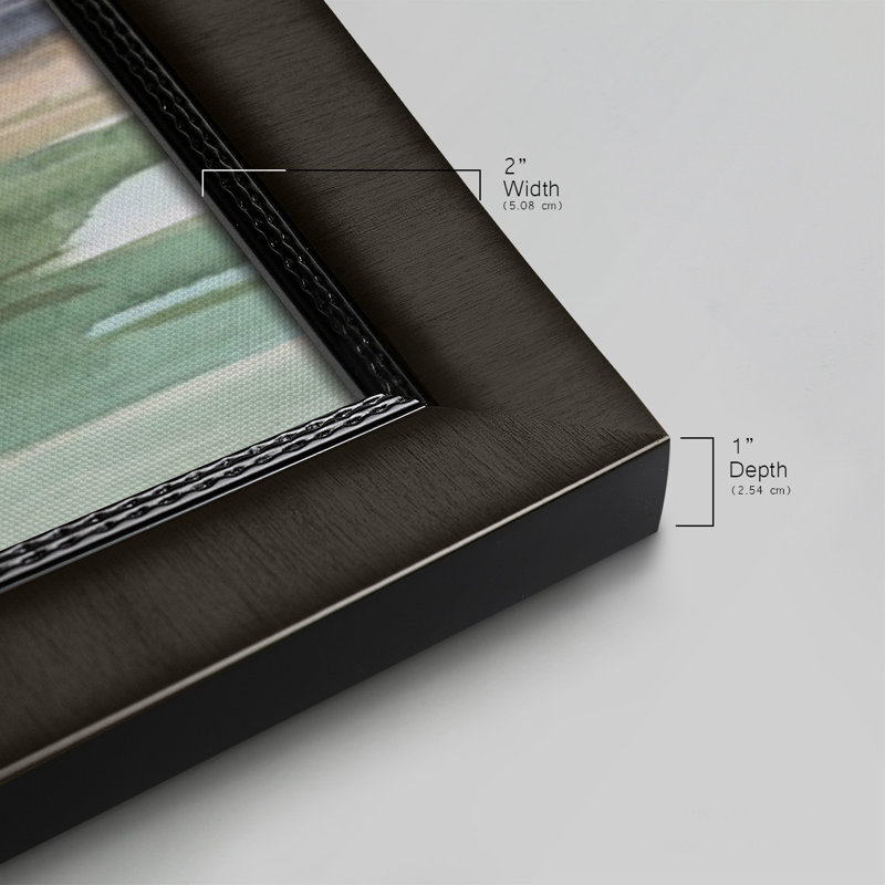 Serene Mountain View I - Reproduction de photo sur toile simple, Noir, L 45 po x H 25 po x P 1 po