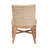 Bali & Pari Ridley Seagrass Dining Chair With Mahogany Wood Frame - Coastal Accent Chair With Woven Square Back And Cushioned Seat For Dining Room Or Kitchen, Whitewash-713504254