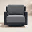 Chaise pivotante en aluminium Aden-197777266