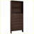 Shoe Cabinet with 3 Flip Drawers &amp; Top Storage, 78.75'' Tall Narrow Dark Walnut Modern Farmhouse | Walnut Brown | Hallways