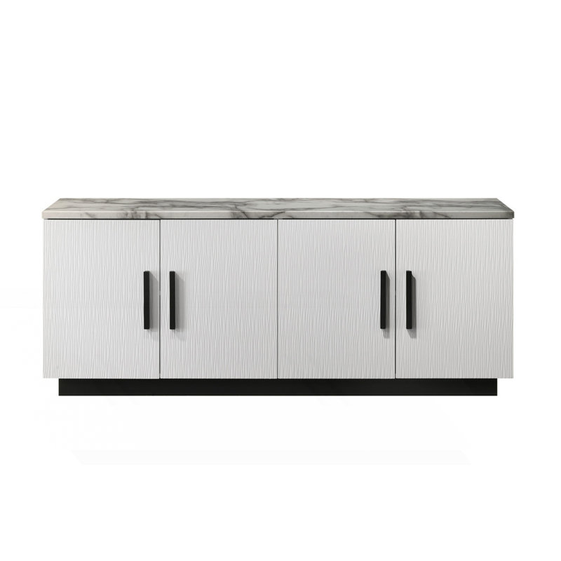 Console avec plateau en faux marbre