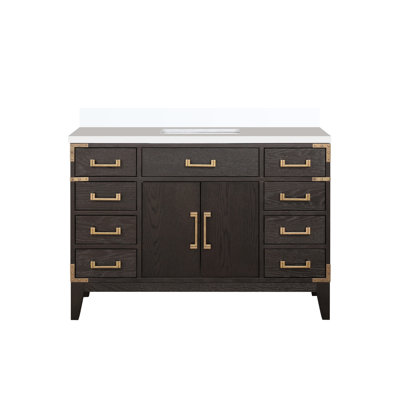 Plateau de meuble-lavabo simple l 48 po x P 22 po Laurel