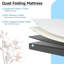 Folding Mattress with Washable Cover, 4 Fold Mattress Easy Storage-106871258-122807312
