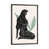 Toile avec cadre gris