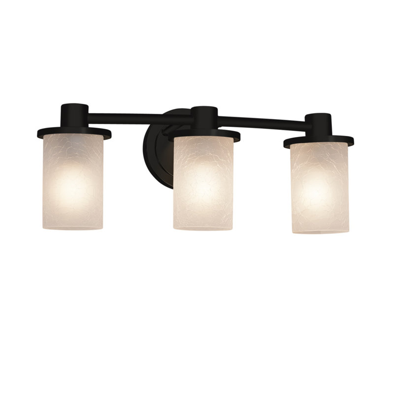 Casson 3 - Light Dimmable Vanity Light, Matte Black, Weave