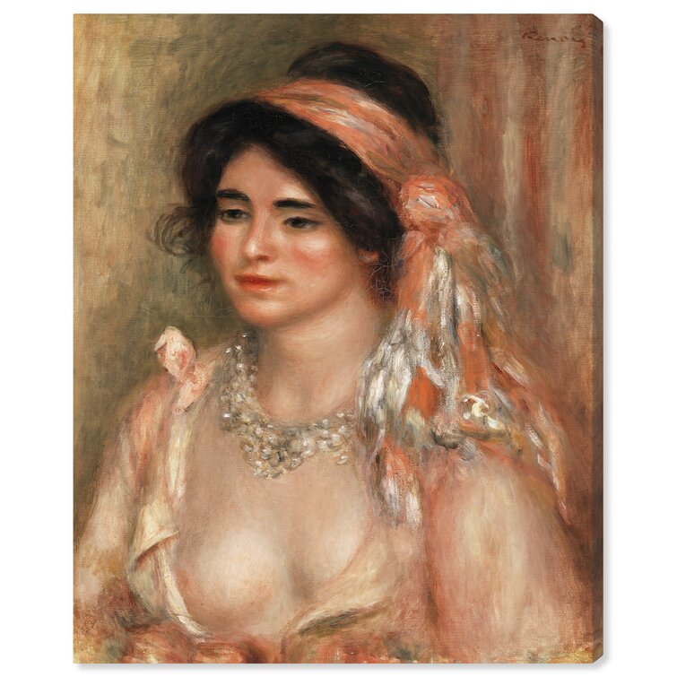 Girl With A Red Hair Ribbon 1891 Canvas Print / Canvas Art by Auguste  Renoir - Fine Art America