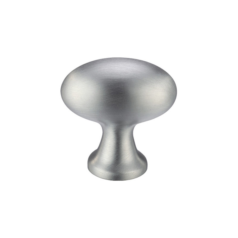 35mm Length Oval Knob, Satin Chrome