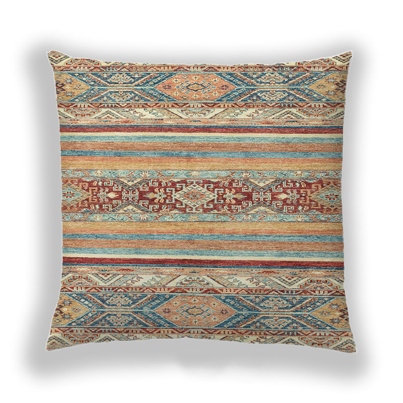 Coussin décoratif abstrait 2441, Microsuède