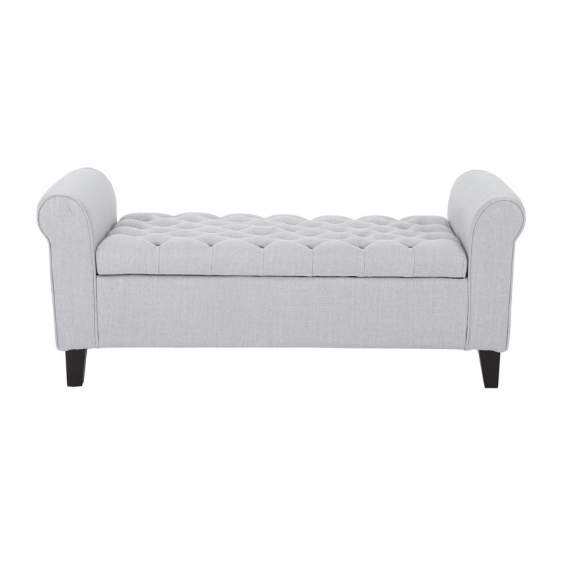 Hayes Armed Storage Bench