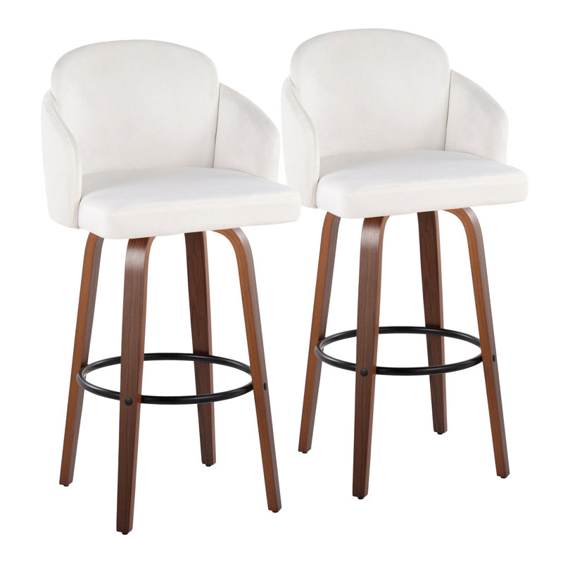 Tabouret de bar 30 po Dahlia, Crème, crème