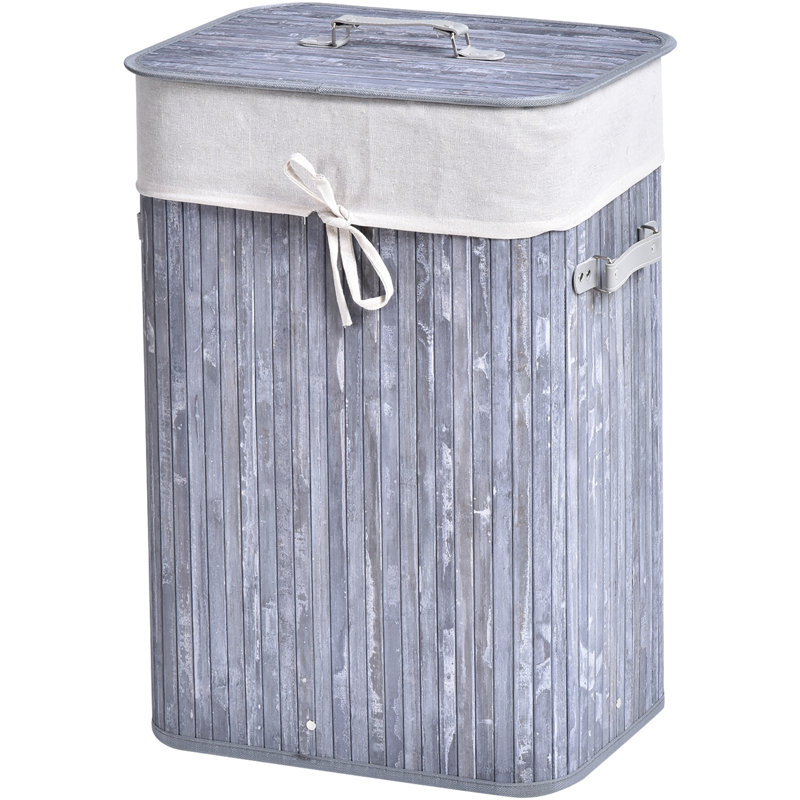 Laundry Bin, 60 cm x 30 cm x 40 cm, Grey