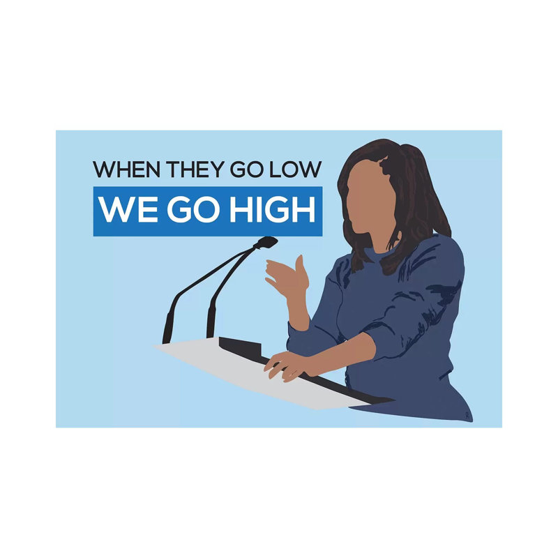 "Michelle Go - High Go High" par GNODpop, impression sur toile tendue, H 12 po x l 18 po x 1,5 po