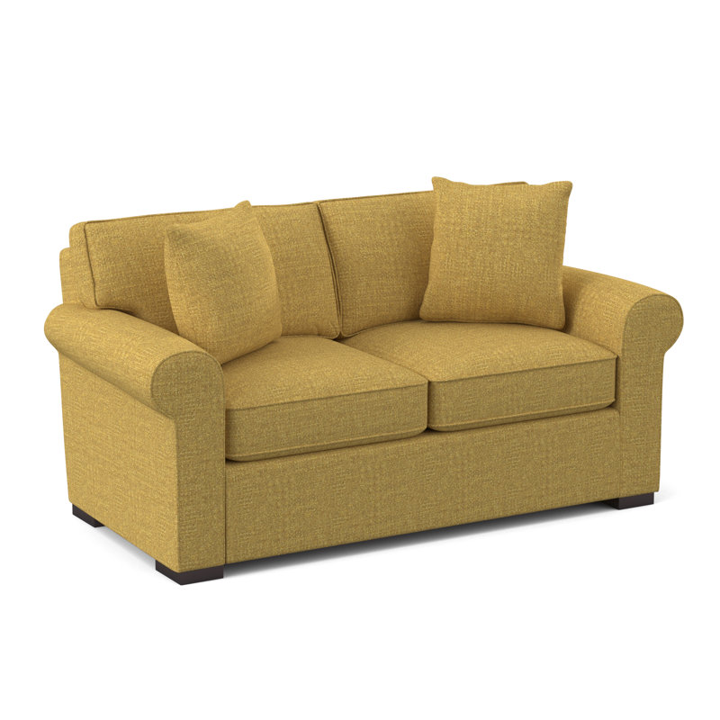 Eva-Grace Upholstered 66'' Loveseat, Vibe Zest Chenille