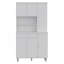 Armoire garde-manger à 1 tablette et 1 tiroir Tigard - blanc