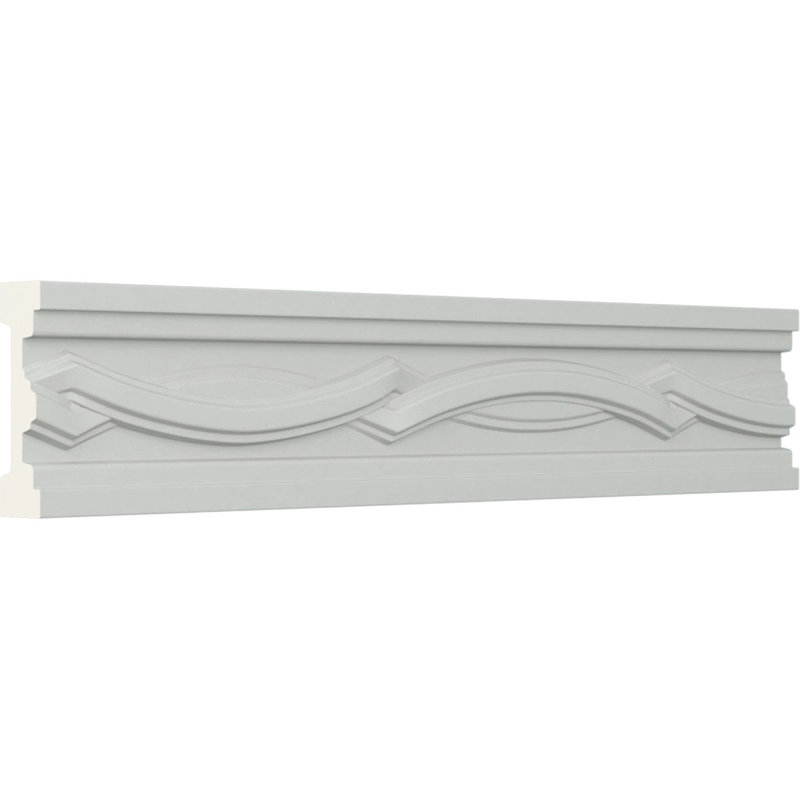 Rail pour chaise Endurathane Cole, H 7/8 po x P 1/2 po x L 94 1/2 po, (répétition 4 po), apprêté en usine