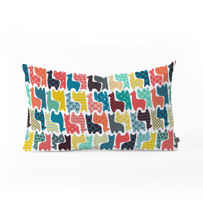 Coussin lombaire llamas avec bébé sharon turner