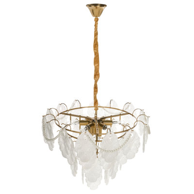 ACARIGUA Glass Brass Chandelier