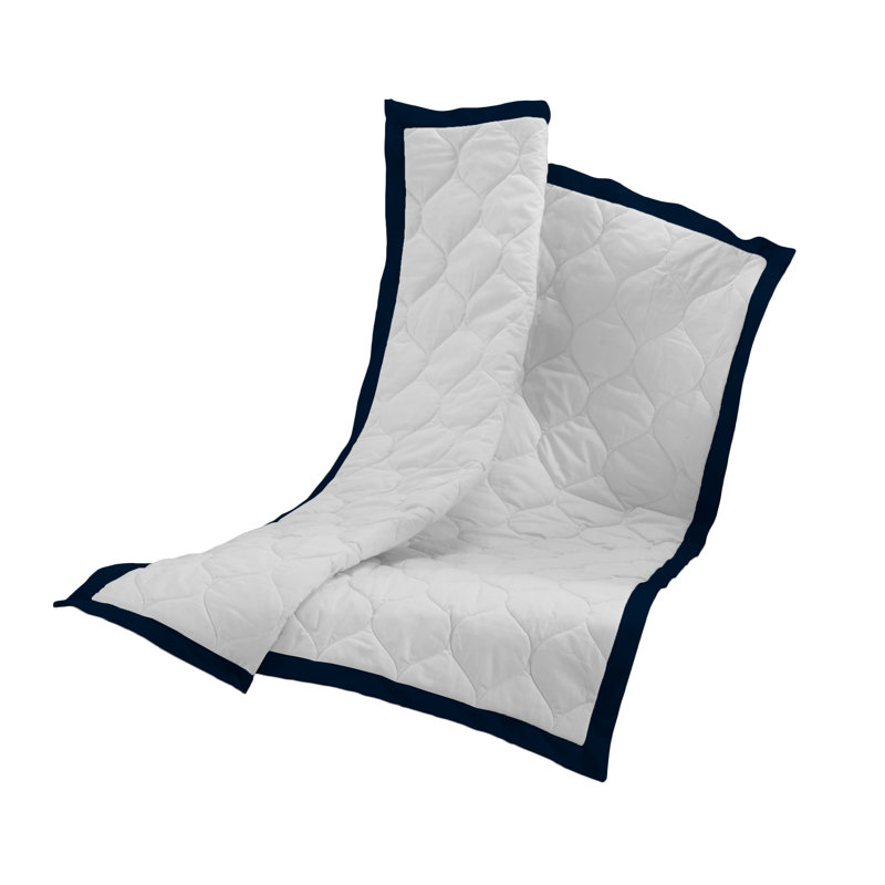 Jupe de lit de bébé comforter, Bleu marine