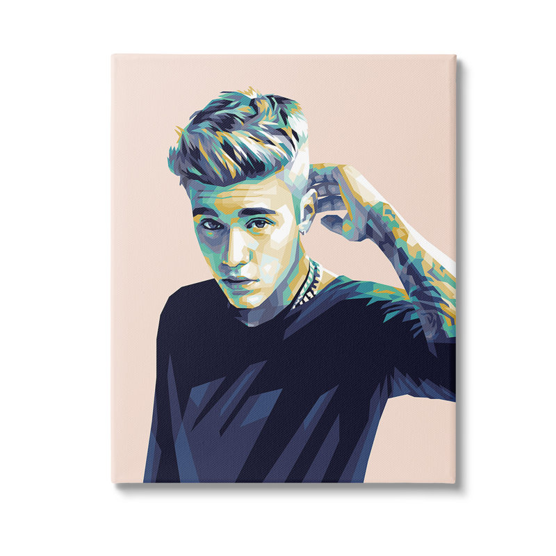 Art mural sur toile Justin With Subtle Hues par Birch & Ink, H 20 po x l 16 po