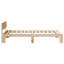 Bed Frame with Headboard Solid Pine Wood-312509207-312509226