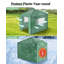 Portable Walk-In Greenhouse 6x8ft – Heavy-Duty Frame with Roll-Up Door & Mesh Windows for Outdoor Plant Growing