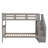 Space-Saving Twin Bunk Bed With Staircase Storage And Guard Rails-366324504