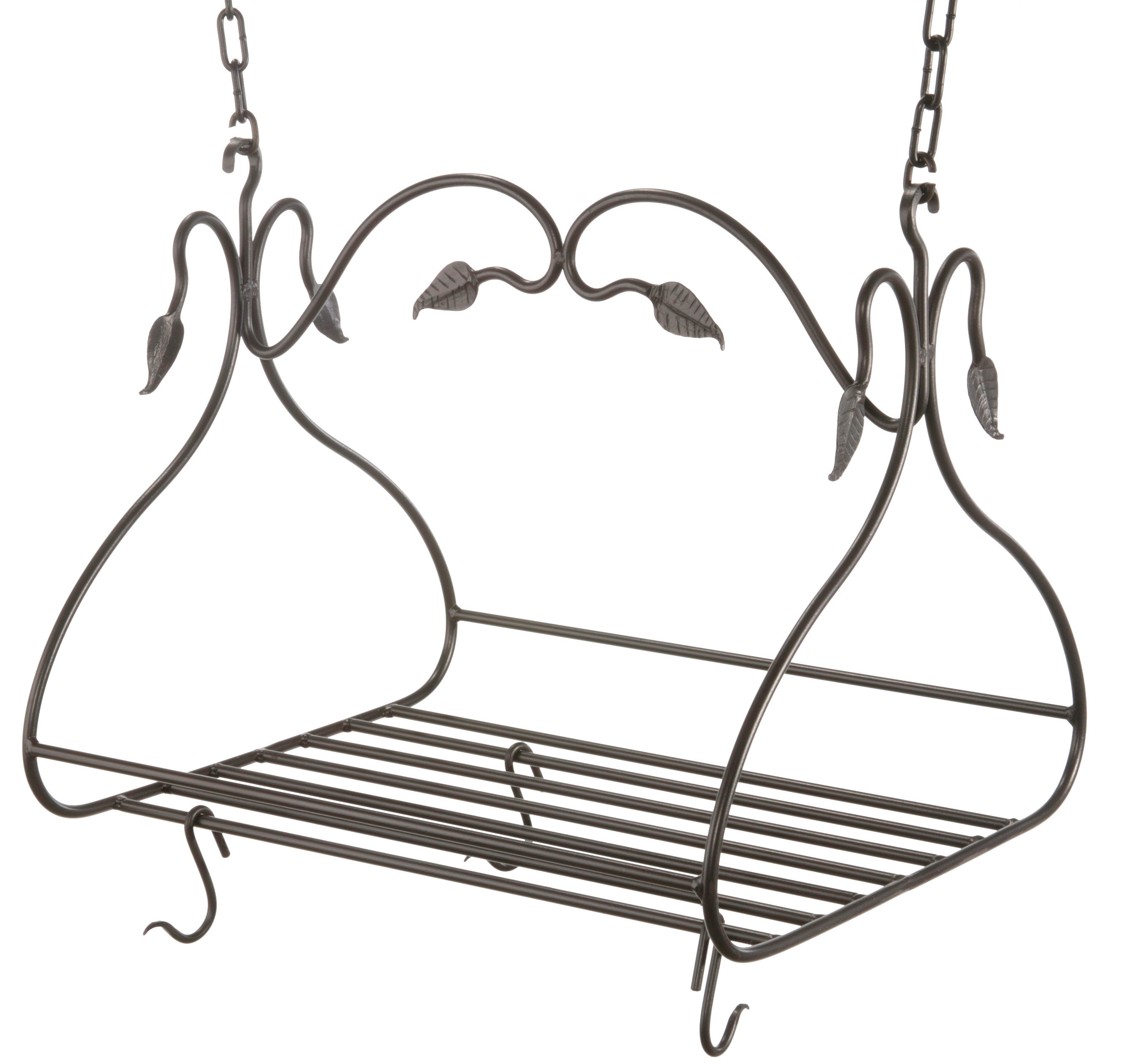 Fleur De Lis Living Handcrafted Hanging Pot Rack | Wayfair