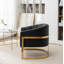Fauteuil demi-tonneau rembourré l 30 po Romy-1182314356