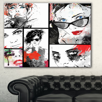 «Beautiful Face Collage», peinture
