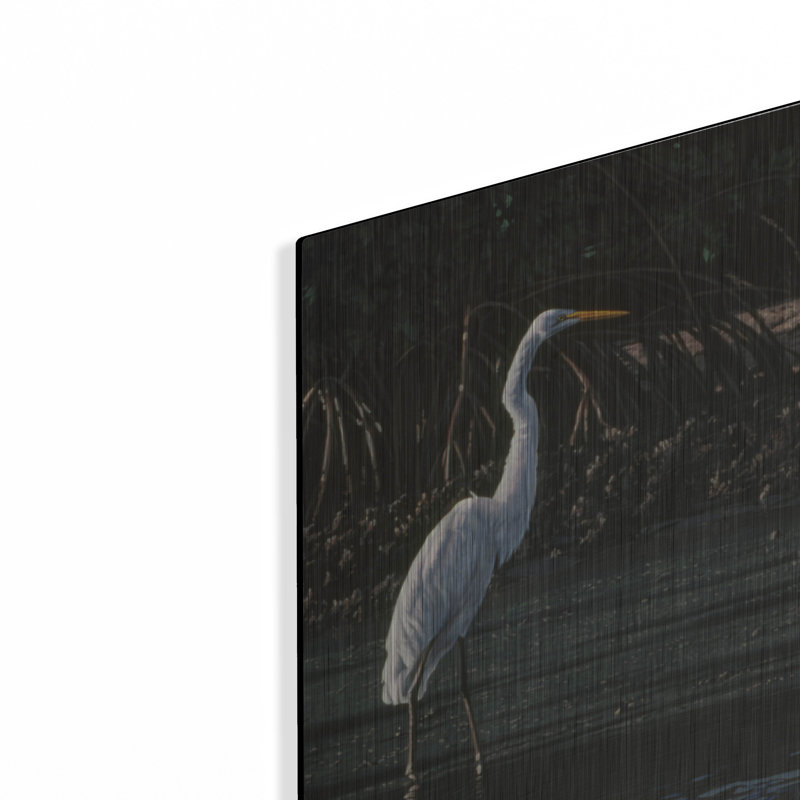 "Grande aigrette" par Ron Parker, H 16 po x l 12 po