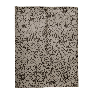 Viscose Floral Indoor Rug