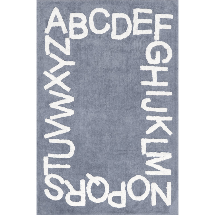 Alphabet SpinCleanhable Rug