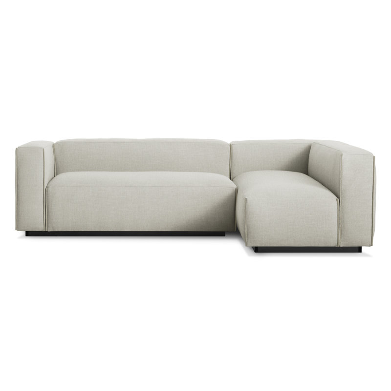Cleon Modular Sectional, Maharam Meld in Panda, Left Hand Facing