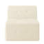 Canapé modulaire moderne pour chambre à coucher beige - tissu doux, sièges spacieux, sans assemblage en velours côtelé pour les appartements, confortable, tissu