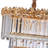 Marquise 16-Light Rectangular Chandelier - Gold