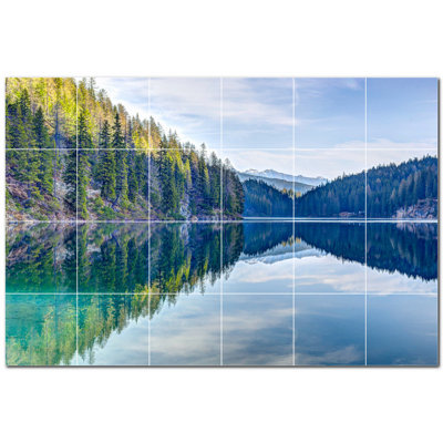 8'' x 8'' Satin Ceramic Decorative Mural