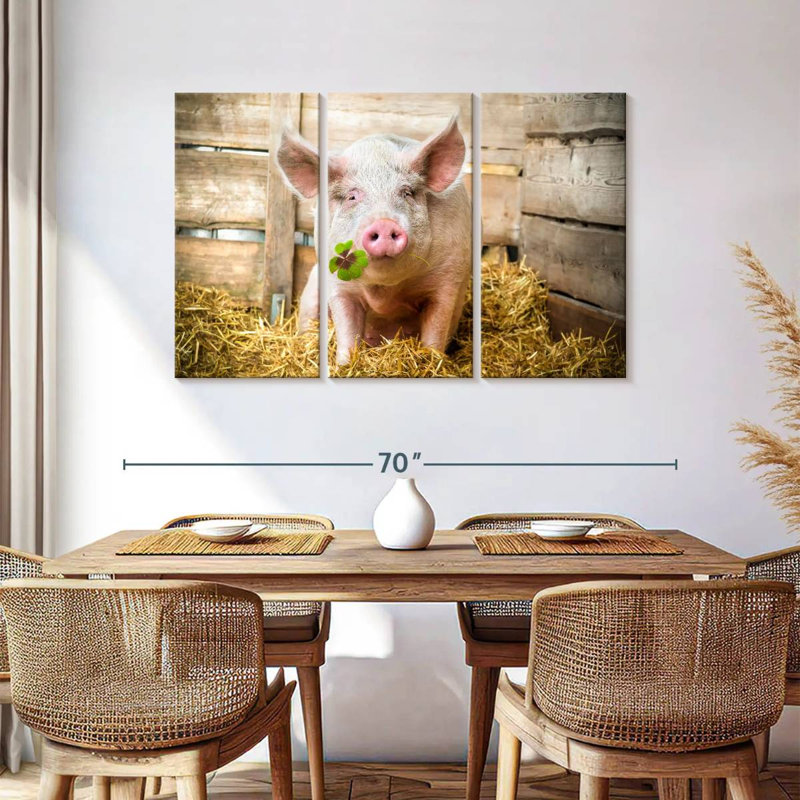 Brampt Lucky Pig, 36" H x 57" W