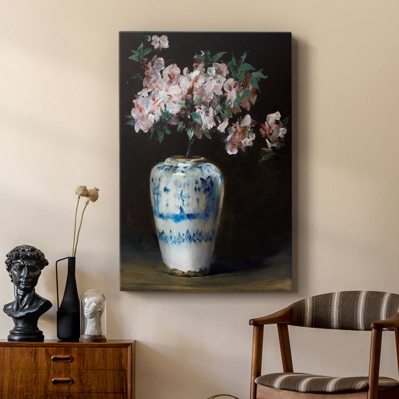 Rose azalée - galerie Cavas sur mesure, H 27 po x l 18 po